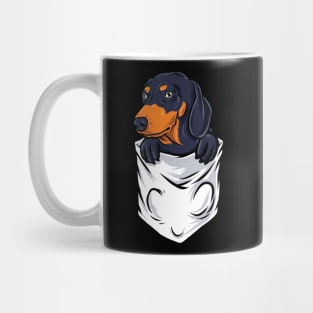 dog in pocket Mug